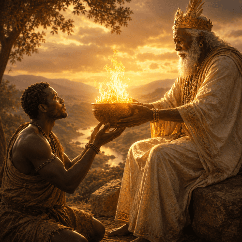 Ggulu blessing with Kintu's Fire