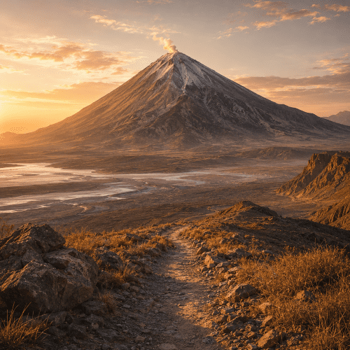 Ol Doinyo Lengai at dawn