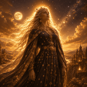 Zorya Polunochnaya, the Midnight Star from Slavic mythology