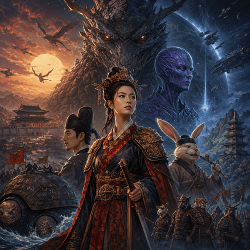 Epic cosmic warrior and monstrous allies in Korean movie