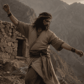 Tribal imagery representing Kurdish mythology