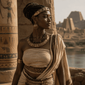 Tribal imagery representing Kushite mythology