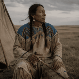 Tribal imagery representing Lakota mythology