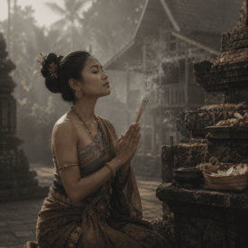 Tribal imagery representing Malaysian mythology