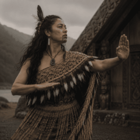Tribal imagery representing Maori mythology