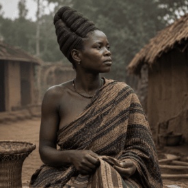Tribal imagery representing Mende mythology