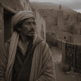 Tribal imagery representing Moroccan mythology