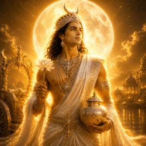 Chandra, the Indian moon god