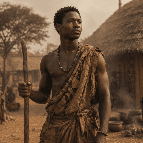 Gborogboro, primordial ancestor of the Lugbara people, standing in the West Nile region of ancient Uganda