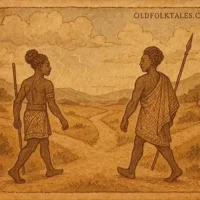 Drawing of Kabundungulu with his twin
