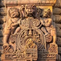 Mythlok - Kirtimukha stone carving Stone Carving of the Indian guardian spirit Kirtimukha