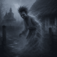 Psotnik from Polish folklore, small imp-like Slavic trickster spirit