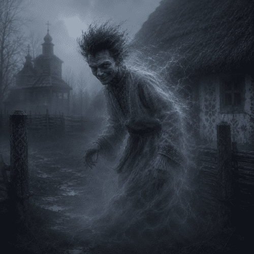 Psotnik from Polish folklore, small imp-like Slavic trickster spirit