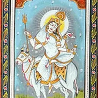 Mythlok - Ratri painting Painting of the Indian goddess Ratri