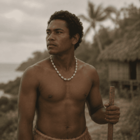 Tribal imagery representing Nauru mythology