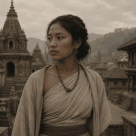 Tribal imagery representing Nepali mythology