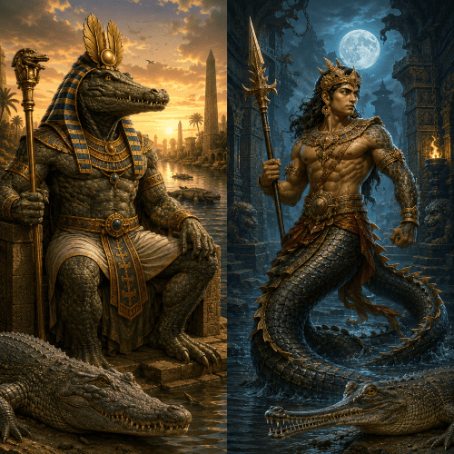Image depicting the Sobek vs Makardhwaja comparison