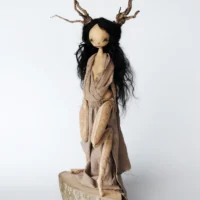 Mythlok - Deer Woman figurine Figurine of the Muscogee Deer Woman