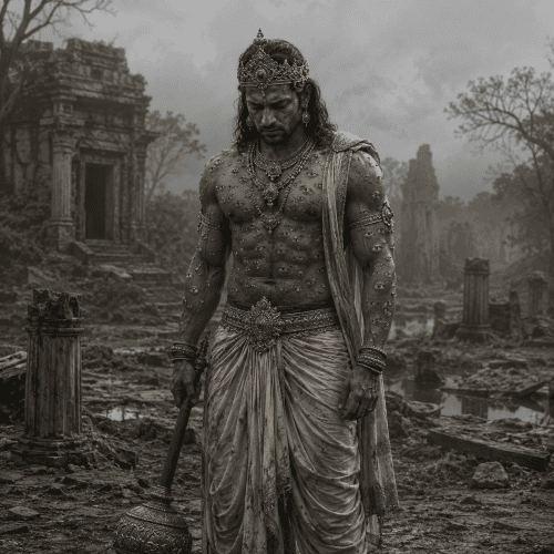 Indra after receiving the curse of thousand eyes