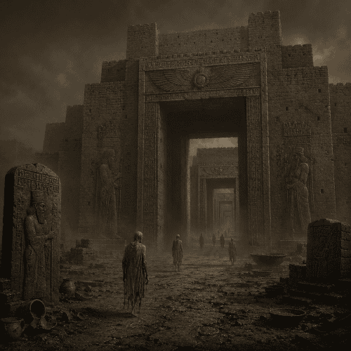 Irkalla as a vast underground kingdom hidden beneath the earth