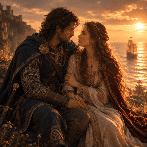 Tristan and Isolde in a romantic moment