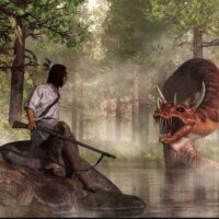 Mythlok - Unhcegila painting Painting of the Lakota serpent Unhcegila