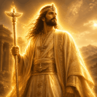 Vanant, the Zoroastrian yazata of victory and celestial guardianship from ancient Iranian mythology.