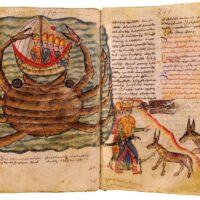 Zaratan depicted as a giant crab