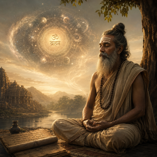 Medidating in the concept of Brahman