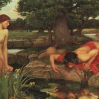 Mythlok - Echo painting Painting of the Greek nymph Echo