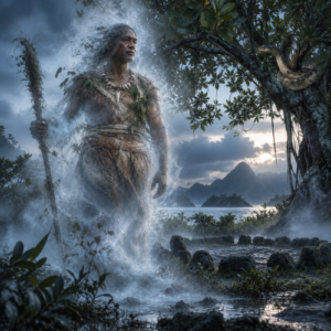 Drilo Dadavanua, a semi-transparent ancestral spirit from Fijian mythology